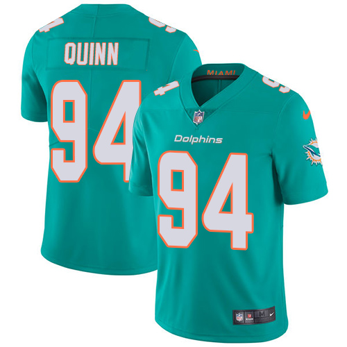 Nike Miami Dolphins 94 Robert Quinn Aqua Green Team Color Youth Stitched NFL Vapor Untouchable Limited Jersey